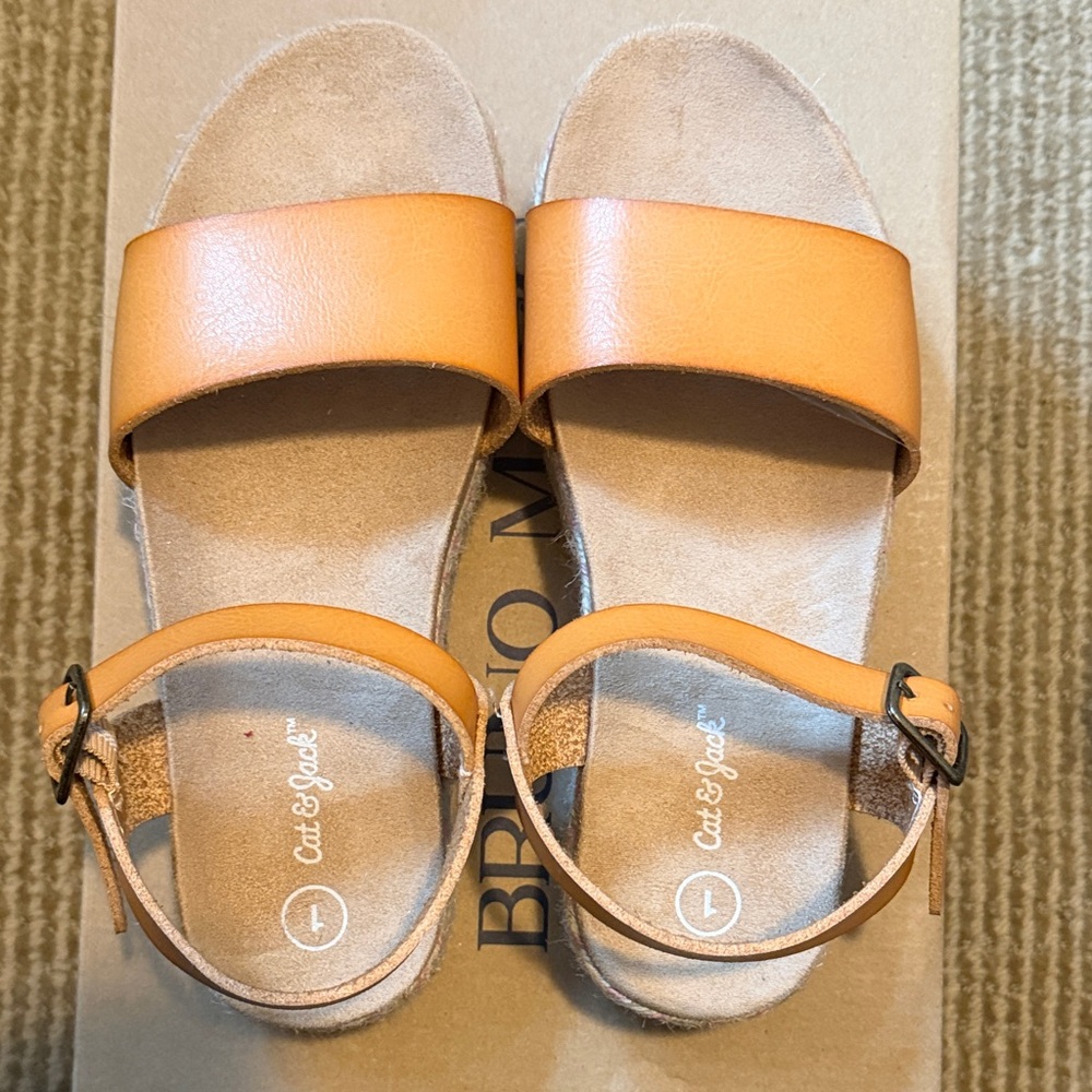 Cat & Jack kids leather Strap Sandals